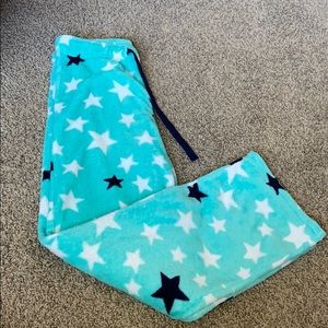teal pajama pants
